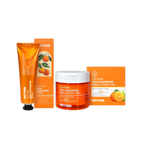 PRETTYSKIN - The Pure Jeju Tangerine Vita C Toner Pad - 140ml/70ea (1ea) + Waterfull Hand Cream - 50ml (1ea) Set