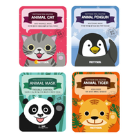 PRETTYSKIN - Total Solution Animal Mask Trial Set (4pcs)
