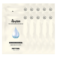 PRETTYSKIN - Total Solution Essential Sheet Mask - 1pc - Aqua (10ea) Set