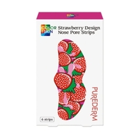 PUREDERM - Design Nose Pore Strips - 6pcs - Strawberry
