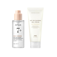 Purito SEOUL - Oat-In Calming Gel Cream - 100ml + ANUA - 7 Rice Ceramide Hydrating Barrier Serum - 50ml Set