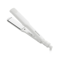 SALONIA - Hair Straightener (100V - 240V) - 1pc - 35mm White SL-004W