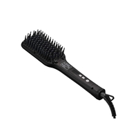 SALONIA - Straight Heat Brush Wide (100V-240V) SL-012BK - 1pc - Black