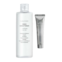 S.NATURE - Aqua Oasis Toner - 300ml + Aqua Squalane Moisturizing Cream - 60ml Set
