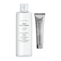 S.NATURE - Aqua Oasis Toner - 300ml + Aqua Squalane Moisturizing Cream - 80ml Set