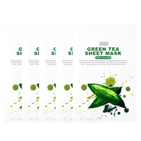tenzero - Green Tea Sheet Mask - 5pc Set