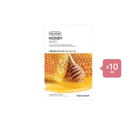 THE FACE SHOP - Real Nature Face Mask - Honey - 1pc (10ea) Set