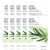 THE FACE SHOP - Real Nature Face Mask - Tea Tree - 1pc (10ea) Set
