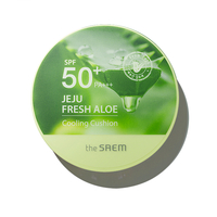 The Saem - Jeju Fresh Aloe Cooling Cushion SPF 50+ PA+++ - 12g - Natural Beige