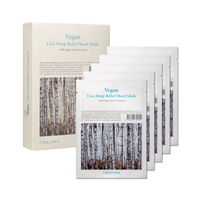 TINAZANA - Vegan Cica Deep Relief Sheet Mask - 5pcs