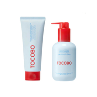 TOCOBO - Cleansing Duo Set (Coconut Clay Cleansing Foam - 150ml + Calamine Pore Control Cleansing Oil - 200ml)