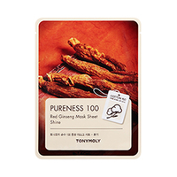 Tonymoly - Pureness 100 Mask Sheet - Red Ginseng - 1pc
