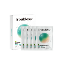 Troubless - Clear Whitehead Peeling Facial Sheet Mask x 5 sheets - 5pcs