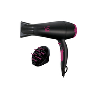 Vidal Sassoon - 2000W Professional Hair Dryer VS5543PIK 200-240V - 1pc - Black Pink