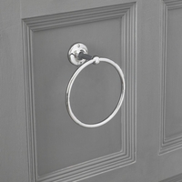 Anneau porte-serviette rétro - Chromé - Elizabeth