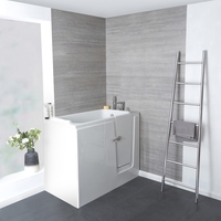 Baignoire à porte – Design moderne - 121 x 66 cm – Angle droit – Merso - Hudson Reed