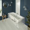 Baignoire balnéo rectangulaire moderne - Double dos – 170 x 70 cm - 14 buses de massage à eau et air - Sandford