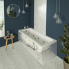 Baignoire balnéo rectangulaire moderne – 180 x 80 cm - 14 buses de massage à eau - Sandford