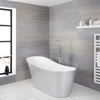 Baignoire Îlot Design Argent 72 x 171cm