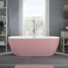 Baignoire îlot moderne - Double dos – 170 x 75 cm - Rose - Trop-plein chromé - Otterton - Hudson Reed