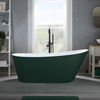 Baignoire îlot moderne – 150 x 75 cm - Vert - Trop-plein noir - Otterton - Hudson Reed