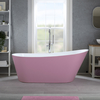 Baignoire îlot moderne – 150 x 75 cm - Violet - Trop-plein chromé - Otterton - Hudson Reed