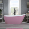 Baignoire îlot moderne – 150 x 75 cm - Violet - Trop-plein noir - Otterton - Hudson Reed
