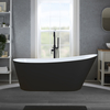 Baignoire îlot moderne – 160 x 75 cm - Noir - Trop-plein noir - Otterton - Hudson Reed