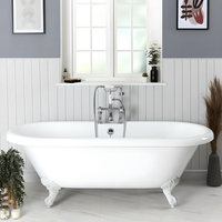 Baignoire îlot rétro - 179, 5 x 78, 5 cm - Pieds pattes d