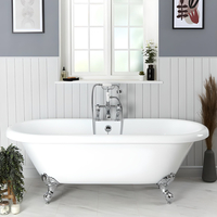 Baignoire îlot rétro - 179, 5 x 78, 5 cm - Pieds pattes d