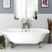 Baignoire îlot rétro - 179, 5 x 78, 5 cm - Pieds pattes d