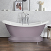 Baignoire îlot rétro - Double dos – Sur socle – 175 x 73 cm – Violet - Ryther - Hudson Reed