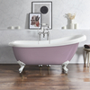Baignoire îlot rétro – 171 x 74 cm – Violet - Pieds blancs - Legend - Hudson Reed