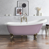 Baignoire îlot rétro – 171 x 74 cm – Violet - Pieds or brossé - Legend - Hudson Reed