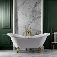 Baignoire îlot rétro – 175 cm x 73 cm – Pieds patte d