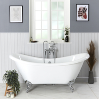 Baignoire îlot rétro ancienne - 175 x 73 cm - Pieds pattes d