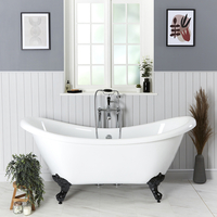 Baignoire îlot rétro ancienne - 175 x 73 cm - Pieds pattes d