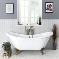 Baignoire îlot rétro ancienne - 175 x 73 cm - Pieds pattes d