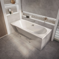 Baignoire rectangulaire double dos - Design moderne - 170 x 70 cm - Covelly - Hudson Reed