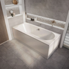 Baignoire rectangulaire double dos - Design moderne - 170 x 75 cm - Tablier frontal & latéral - Covelly - Hudson Reed