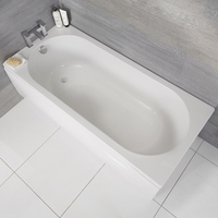 Baignoire rectangulaire moderne – Blanc – 160 cm x 70 cm - Covelly