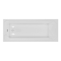 Baignoire rectangulaire rétro – 170 x 75 cm – Tablier frontal & latéral blanc – RAK Washington x Hudson Reed