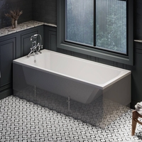 Baignoire rétro – 170 x 75 cm - À encastrer - Rectangulaire - Richmond - Hudson Reed