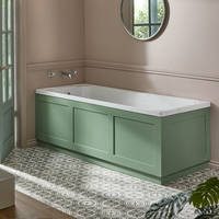 Baignoire rétro – Avec tablier frontal et tablier latéral vert pastel – 170 cm x 70 cm – Richmond