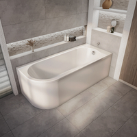 Baignoire semi-îlot d