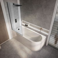 Baignoire semi-îlot moderne d