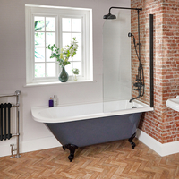 Baignoire semi-îlot rétro d