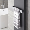 Barre Porte Serviette de Radiateur 42x6cm Acier Chromé Design Moderne