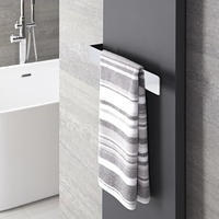 Barre Porte Serviette de Radiateur 42x6cm Acier Chromé Design Moderne