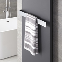 Barre Porte Serviette de Radiateur 62x6cm Acier Chromé Design Moderne